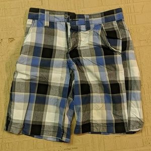 Canyon River Blues 30w Blue Checked Shorts